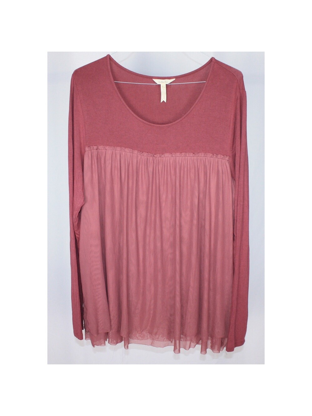Matilda Jane Women's XXL Top Tunic Mauve